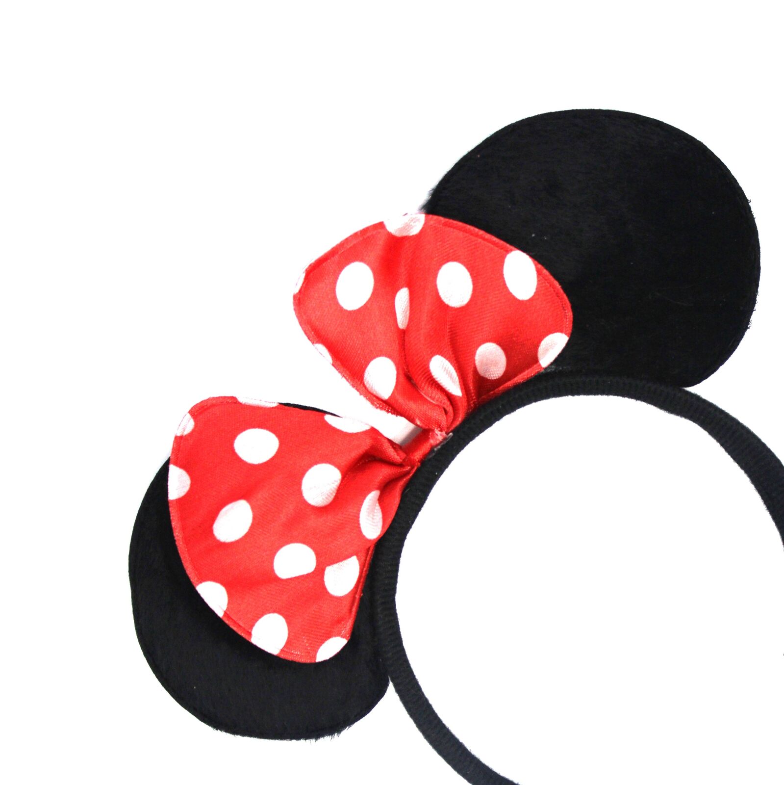 Costumes & Accessories: Minnie Mouse Headband Costume Halloween Party Hair Head Band w/ Bow - Black/Red