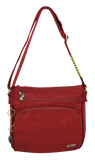 Men's Accessories: FIB Mens Crossbody Bag Satchel Adjustable Shoulder Strap Travel - Burgundy