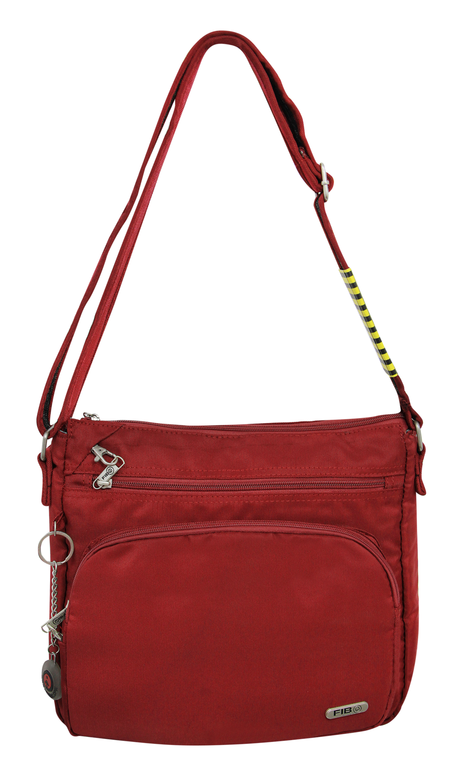 Men's Accessories: FIB Mens Crossbody Bag Satchel Adjustable Shoulder Strap Travel - Burgundy