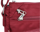 Men's Accessories: FIB Mens Crossbody Bag Satchel Adjustable Shoulder Strap Travel - Burgundy
