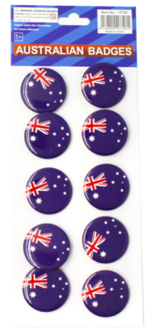 Costumes & Accessories: Australian Flag Badges 10 pieces Aussie Australia Day Enamel Tie Pin Brooch