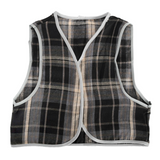 Costumes & Accessories: Childrens Grey Checkered Party Costume Vest Boys Kids Victorian, Cowboy or 1920s Style