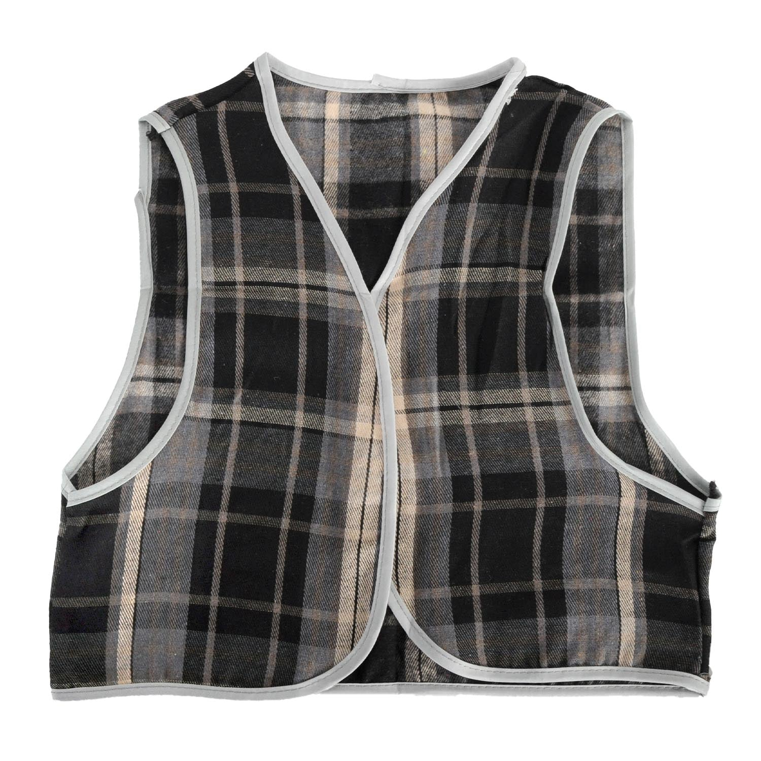 Costumes & Accessories: Childrens Grey Checkered Party Costume Vest Boys Kids Victorian, Cowboy or 1920s Style
