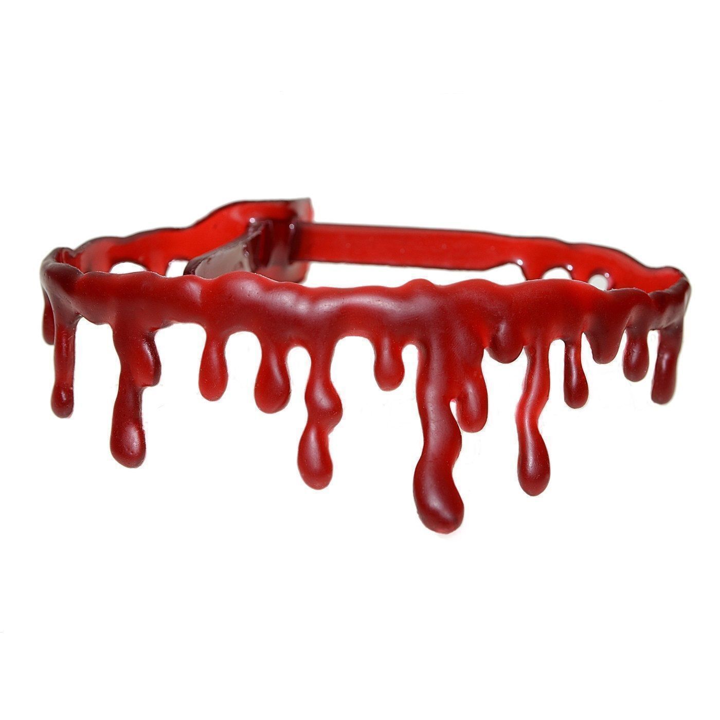 Men's Jewellery: HALLOWEEN BRACELET Red Fake Blood Drip Bleeding Gothic Fashion Jewellery