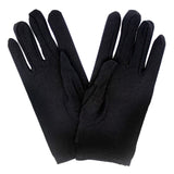 Costumes & Accessories: Ladies SHORT GLOVES Costume Party Wedding Bridal Fancy Dress Prom Stretchy - Black - One Size
