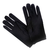 Costumes & Accessories: Ladies SHORT GLOVES Costume Party Wedding Bridal Fancy Dress Prom Stretchy - Black - One Size