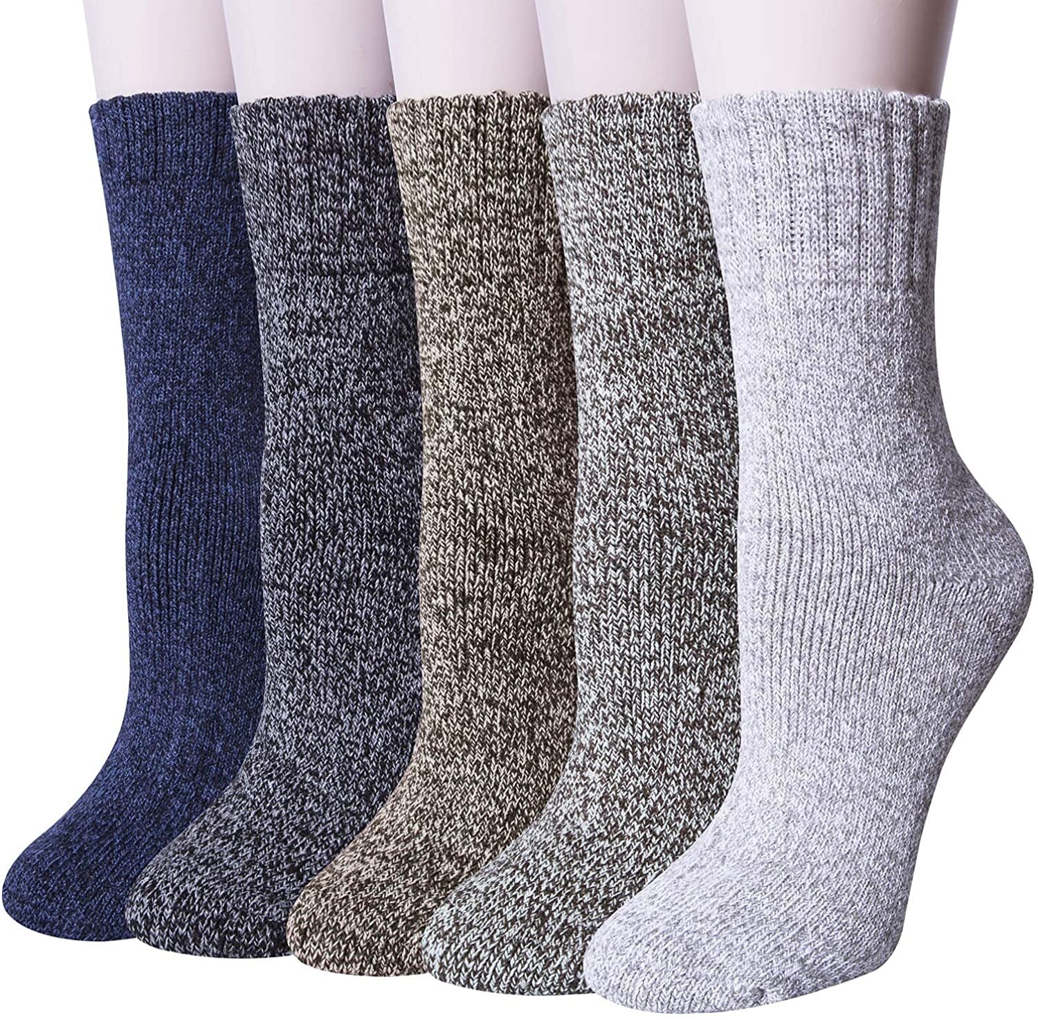 3x Mens Pairs Thick Wool Blend Work Socks Heavy Duty Outdoor Warm (EU42-EU48)