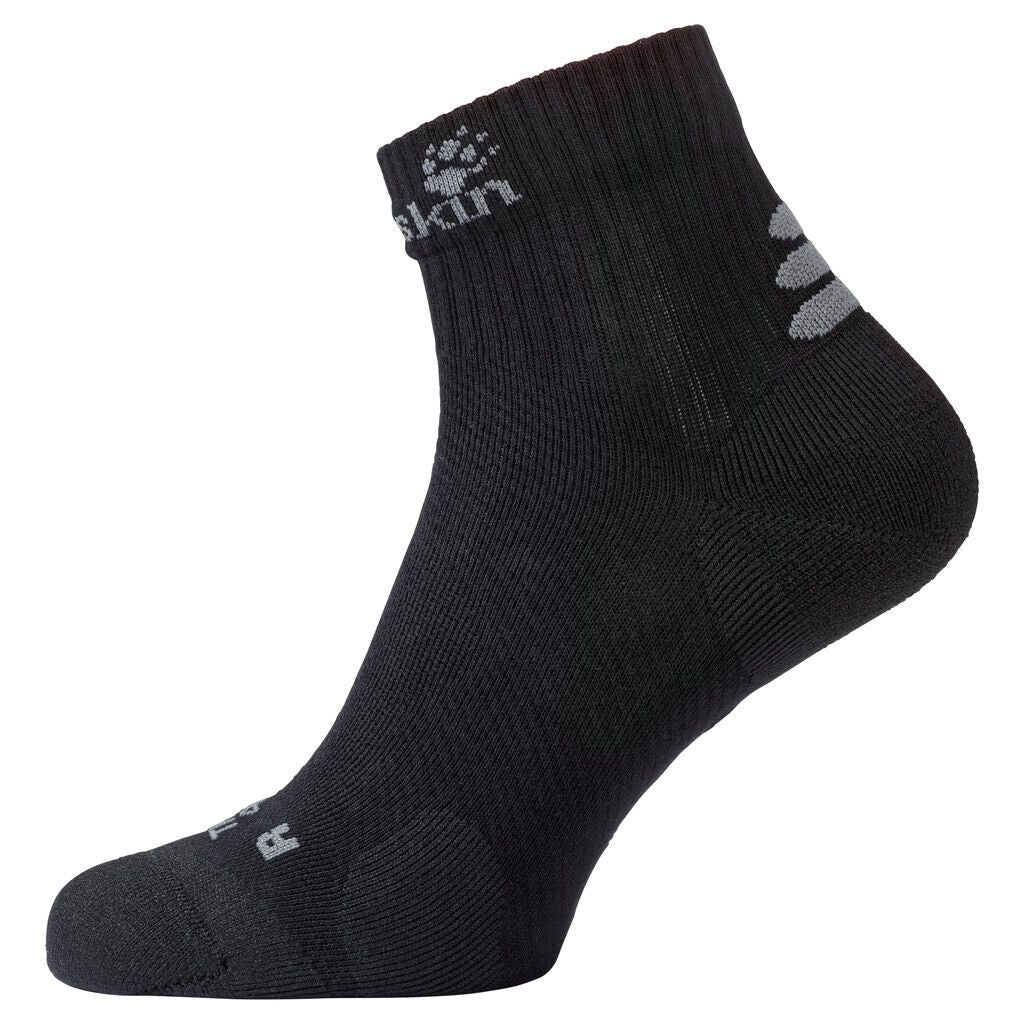 Jack Wolfskin Mens Travel Organic Mid Cut Ankle Socks - Black