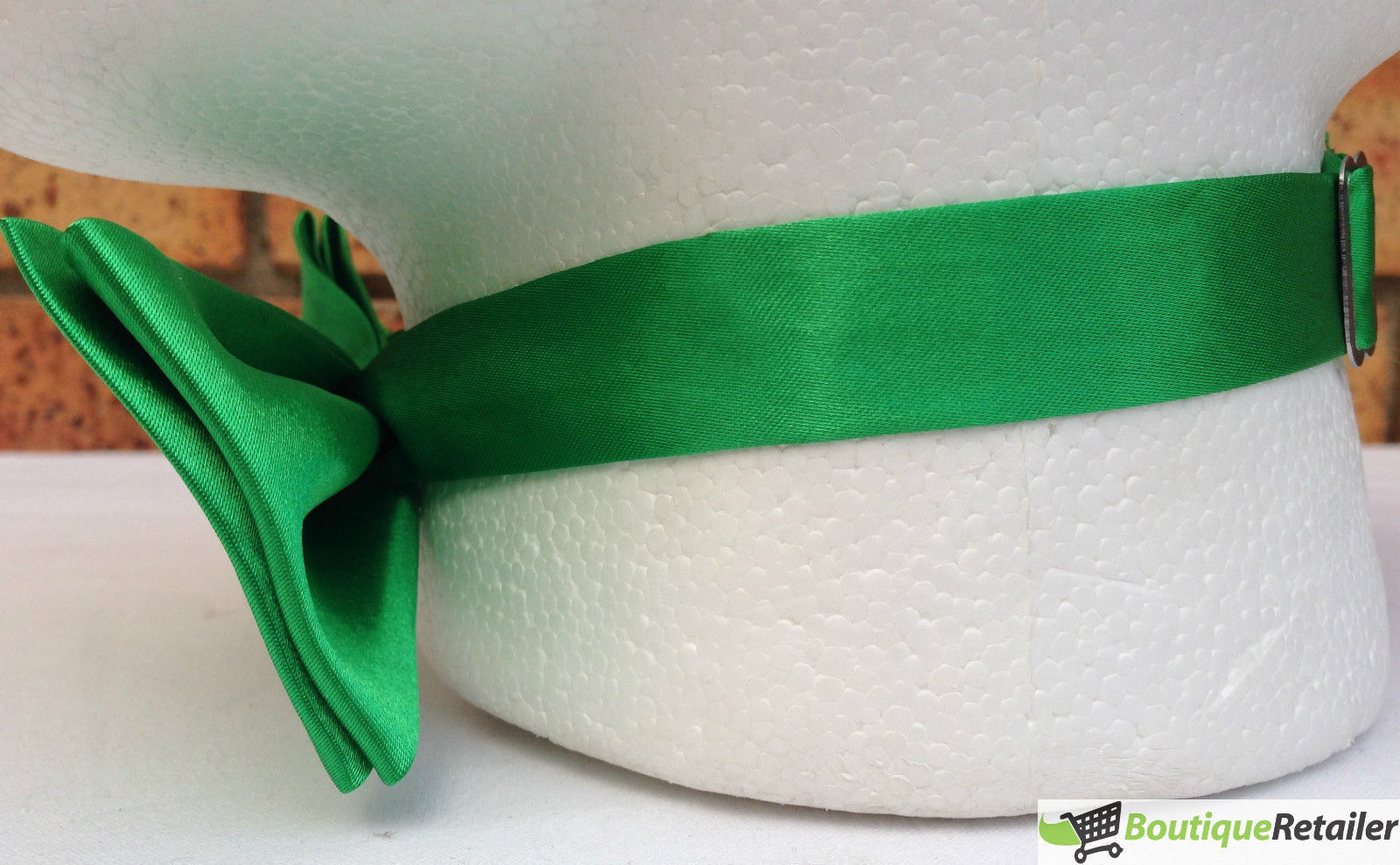 Men's Accessories: Mens BOW TIE Wedding Tuxedo Formal Bestman Necktie Classic Plain Party  - Green
