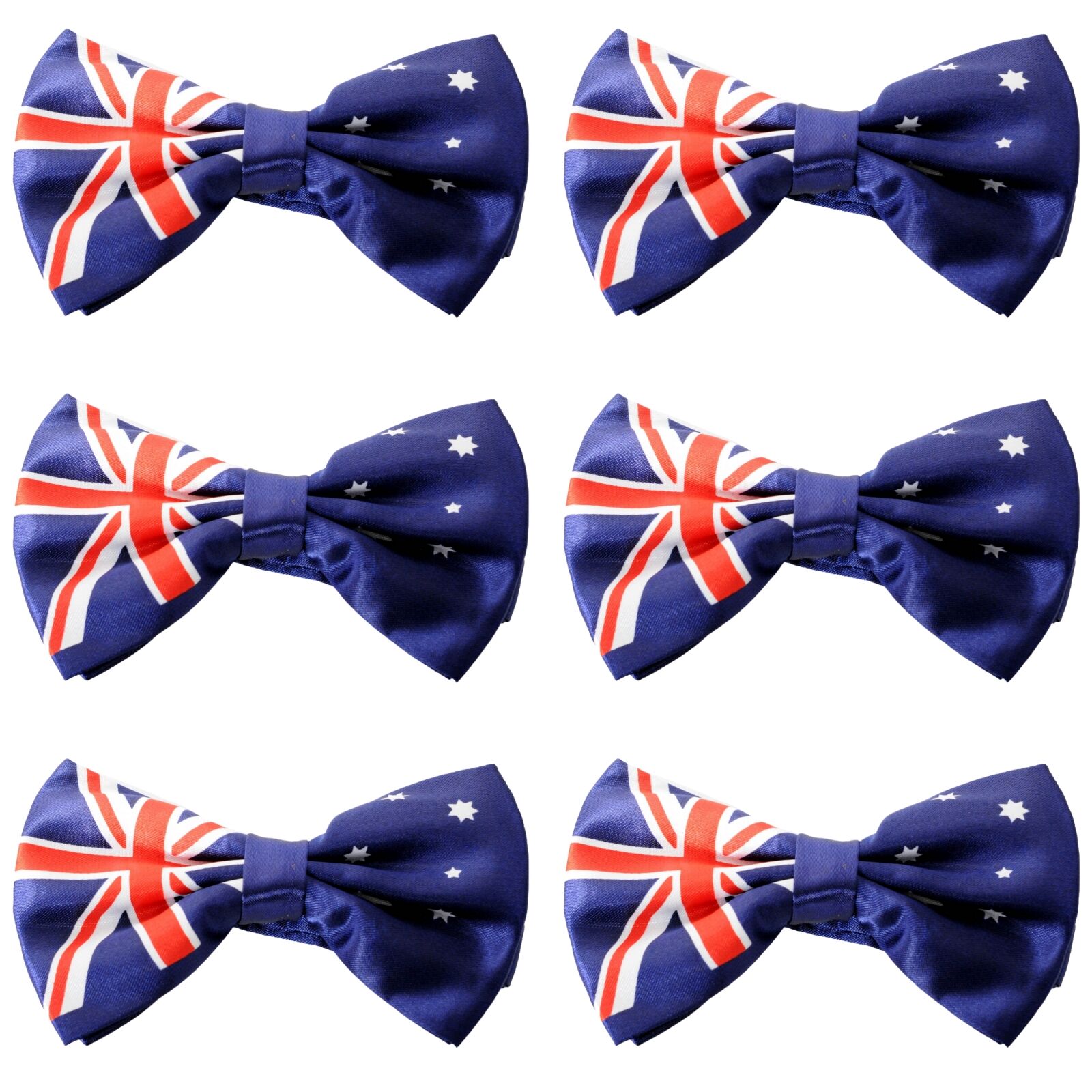 Costumes & Accessories: 6x Australian Flag Bow Tie  Patriotic Accessory Australia Day