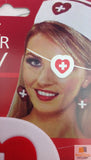 Costumes & Accessories: NURSE EYEPATCH Fancy Dress Hospital Heart Costume Ladies Doctor Party