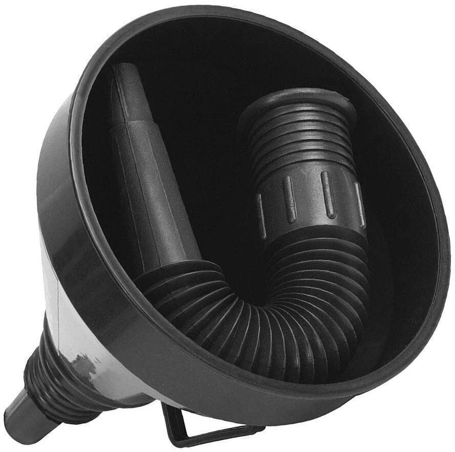 Automotive Repair & Speciality Tools: 2x Car Auto Motorcycle Plastic Flexible Spout Gas Oil Water Fuel Funnel Tool Kit