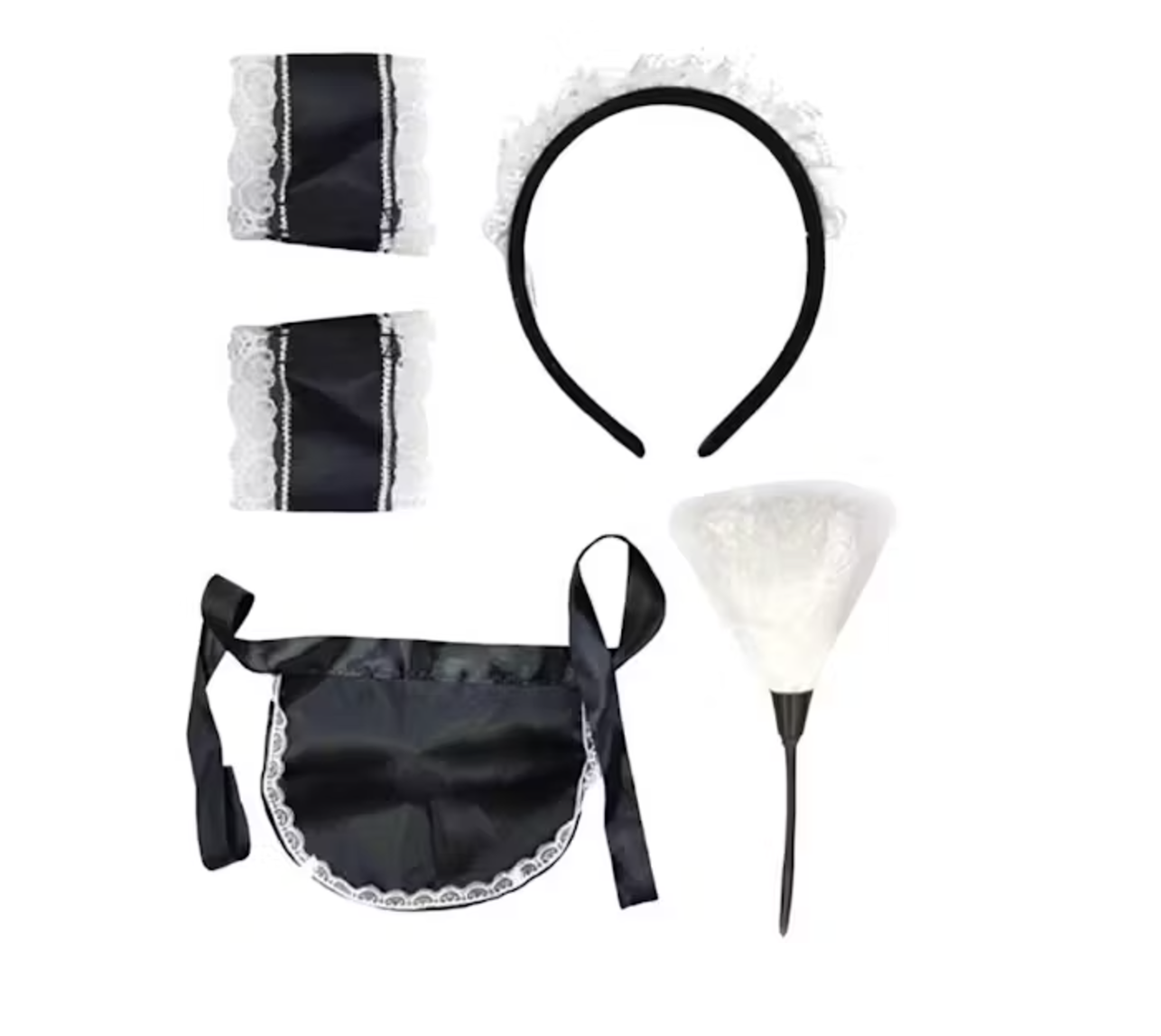 Costumes & Accessories: 5pcs French Maid Costume Accessory Set Party Halloween Nurse