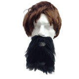 Costumes & Accessories: PARTY BEARD Moustache Costume Fancy Dress Mustache Halloween Fake Facial Hair - Black