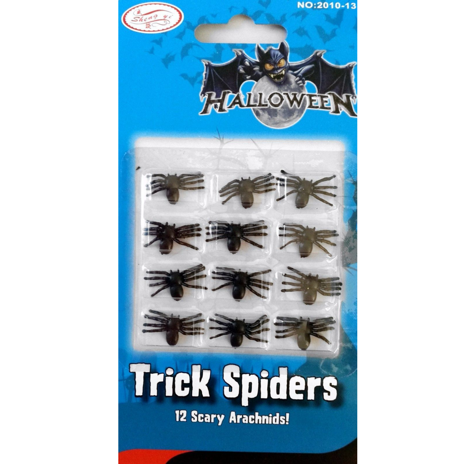 48x MINI FAKE SPIDERS Trick Halloween Scary Arachnids Joke Prank Small Gag Toy Bug
