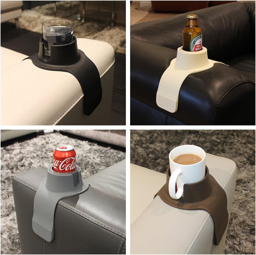 Coasters: Couch Coaster The Ultimate Drink Holder for Your Sofa Lounger Couch - Mocha Brown