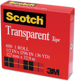 Scotch 3M Transparent Tape 12.7mm x 32.9m - MADE IN USA