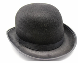 Costumes & Accessories: BOWLER HAT Party Vintage Costume Derby Felt Dance Halloween in Black