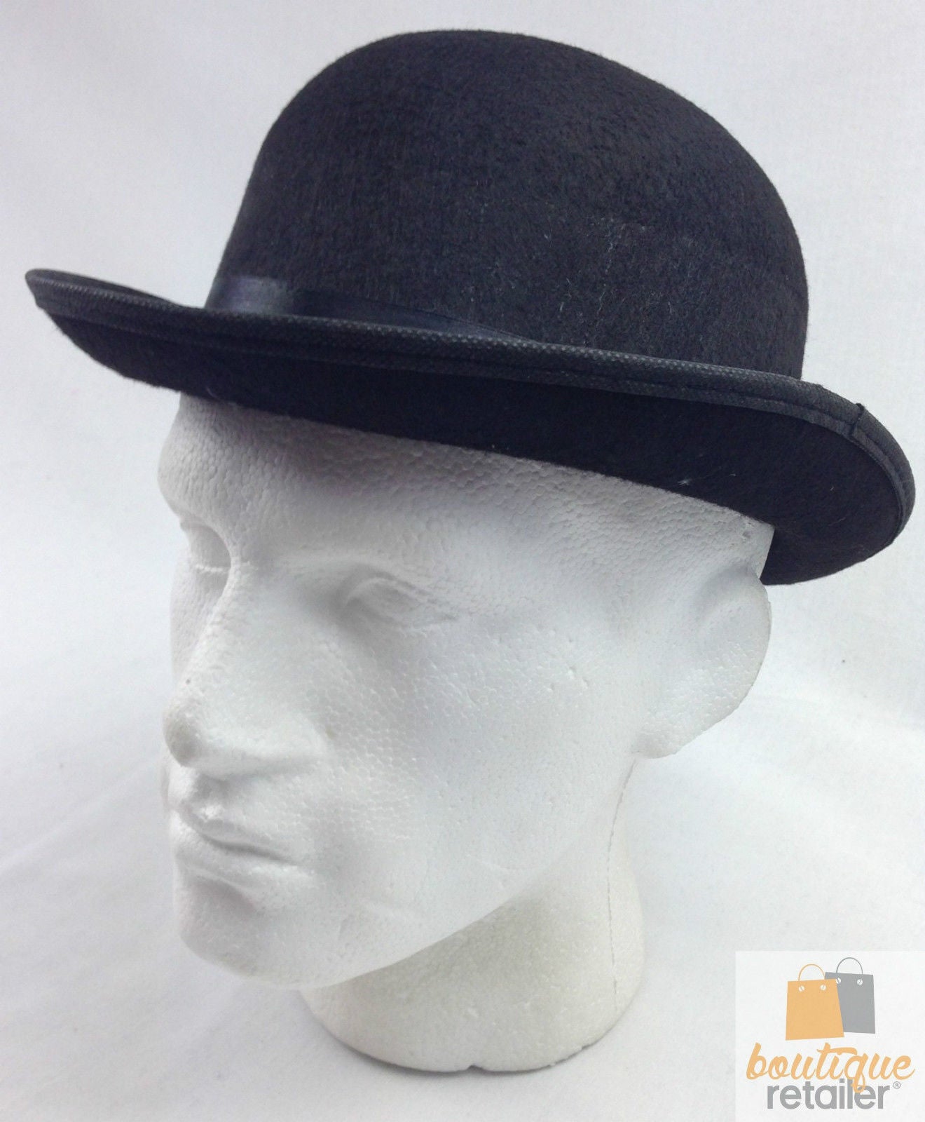 Costumes & Accessories: BOWLER HAT Party Vintage Costume Derby Felt Dance Halloween in Black