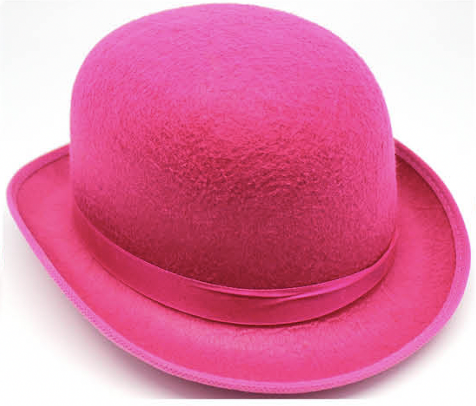 Costumes & Accessories: BOWLER HAT Party Vintage Costume Derby Felt Dance Halloween in Hot Pink