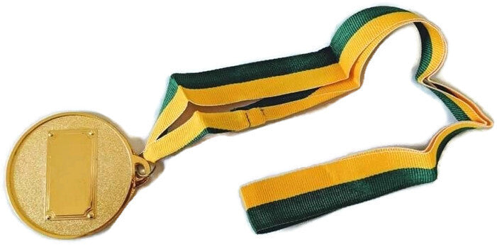 Costumes & Accessories: METAL WINNER GOLD MEDAL 1st Party Favours Sports Day 40cm Ribbon - Green/Gold