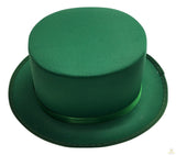 Costumes & Accessories: SATIN TOP HAT Costume Party Cap Fancy Dress Trilby Fedora One Size - Green