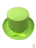 Costumes & Accessories: SATIN TOP HAT Costume Party Cap Fancy Dress Trilby Fedora One Size - Light Green
