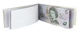 Pretend Play: 5 Dollar Australian Souvenir Note Pad Fake AUD Money - 1 Pack of 50 Sheets
