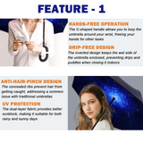 Umbrellas & Sunshades: Reverse Umbrella Windproof Double Layer C-Handle Inverted Folding in Galaxy Print