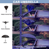 Umbrellas & Sunshades: Reverse Umbrella Windproof Double Layer C-Handle Inverted Folding in Galaxy Print