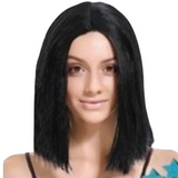 Costumes & Accessories: Lob Wig Hair Cosplay Wigs Party Costume - Black