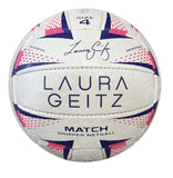 Netball & Netball Accessories: Laura Geitz Match Gripper Netball Hand Sewn Waterproof Official Size 4