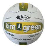 Netball & Netball Accessories: Kim Green Match Gripper Netball Hand Sewn Waterproof Net Ball Official Size 4