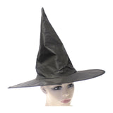 Costumes & Accessories: WITCH HAT Plain Black Halloween Costume Fancy Dress Womens Accessory Wizard