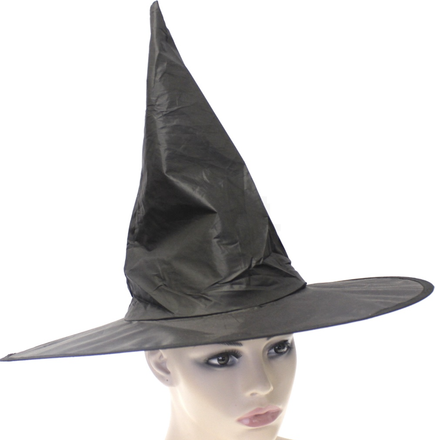 Costumes & Accessories: WITCH HAT Plain Black Halloween Costume Fancy Dress Womens Accessory Wizard