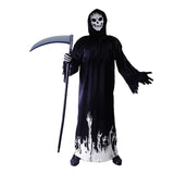 Costumes & Accessories: Scary Adult Glow in the Dark Party Costume Skeleton Reaper Halloween