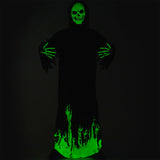 Costumes & Accessories: Scary Adult Glow in the Dark Party Costume Skeleton Reaper Halloween