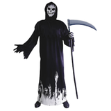 Costumes & Accessories: Scary Adult Glow in the Dark Party Costume Skeleton Reaper Halloween