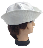 Adult White Sailor Hat Marine Unisex Gob Captain Navy Hen's Night Doughboy Cap