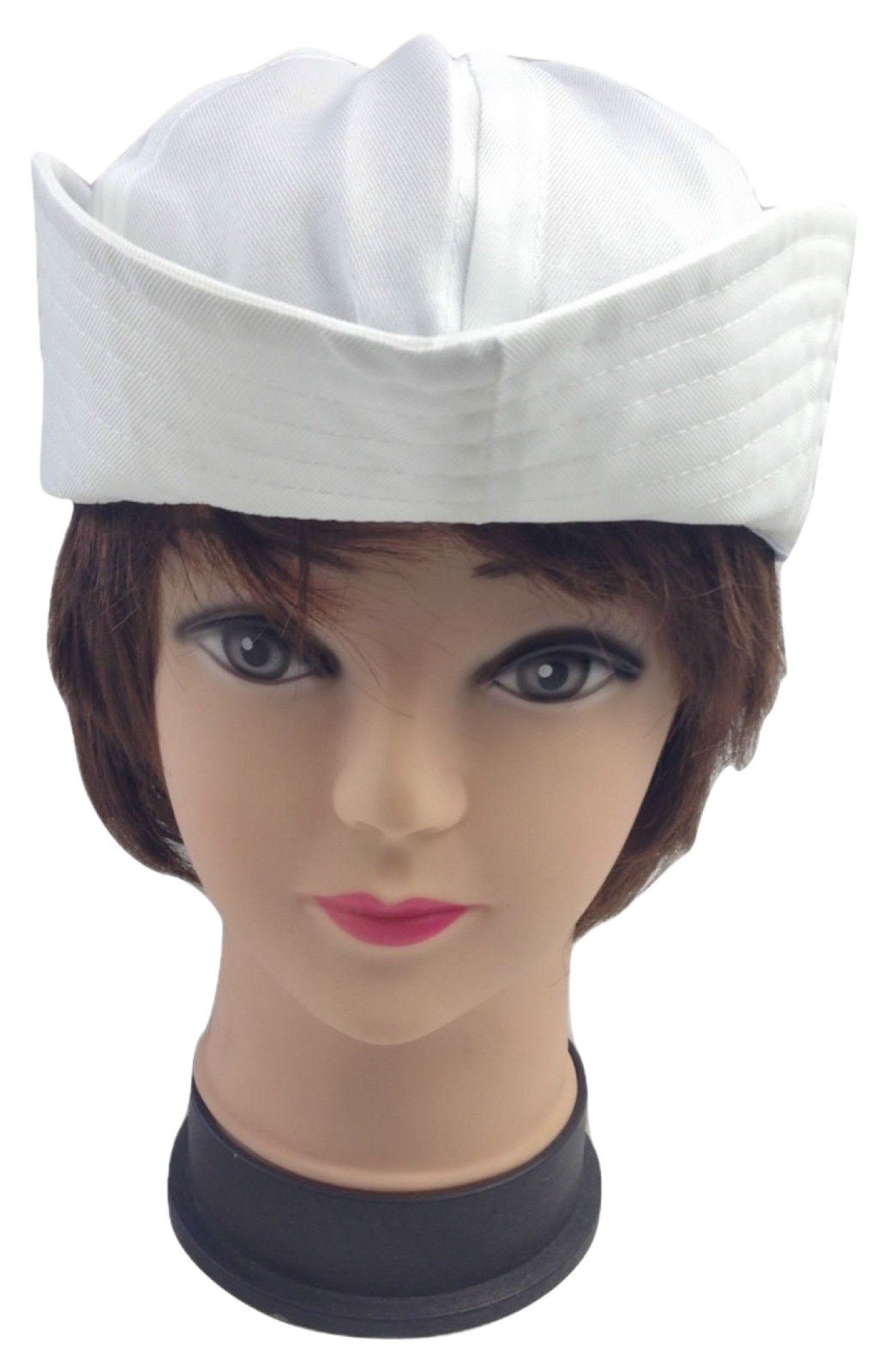 Costumes & Accessories: Adult White Sailor Hat Marine Unisex Gob Captain Navy Hen's Night Doughboy Cap