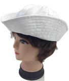 Adult White Sailor Hat Marine Unisex Gob Captain Navy Hen's Night Doughboy Cap