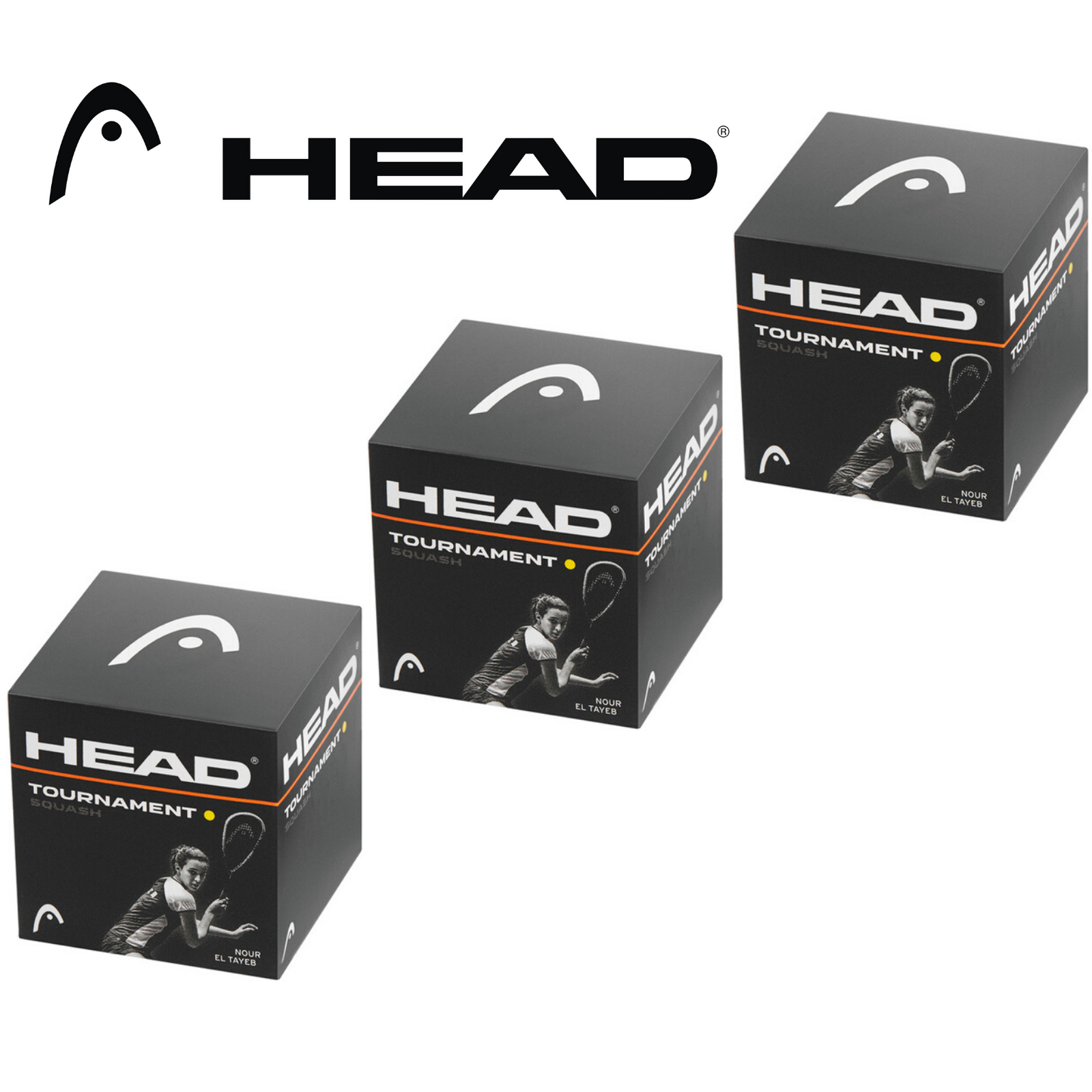 Tennis: HEAD Tournament Squash Ball Advanced Training Competition - 3 Balls