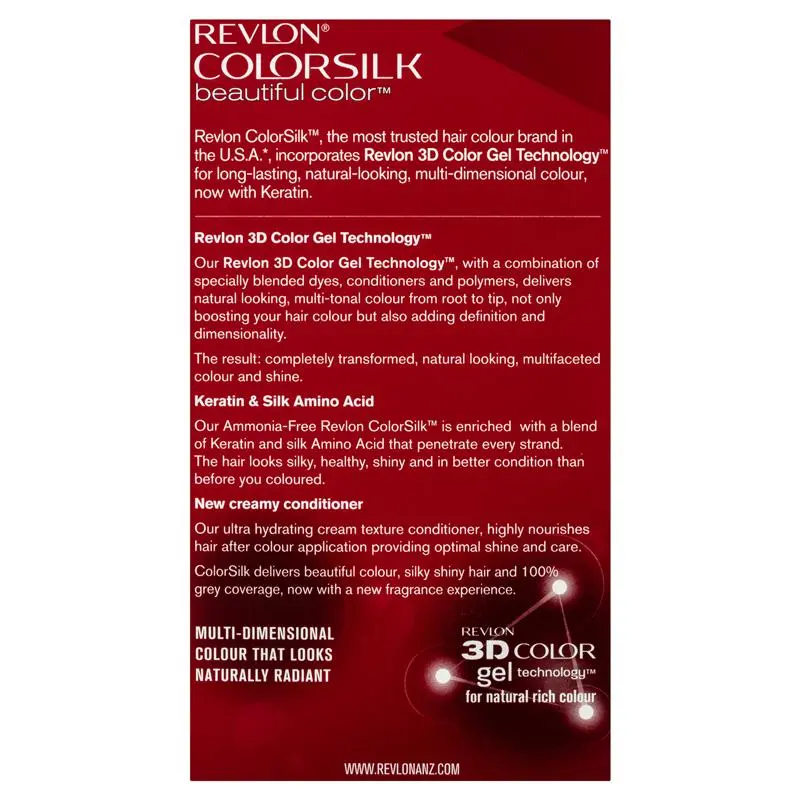 Hair Colouring: Revlon ColorSilk 20 Brown Black Permanent 3D Hair Colour w/ Keratin - Brown/Black