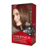 Hair Colouring: Revlon ColorSilk Beautiful 3D Permanent Hair Colour Keratin - 40 Medium Ash Brown