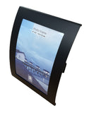 Picture Frames: Curve Picture Photo Frame Curved Aluminium Portrait 10cm x 15cm (4"x6")  - Black