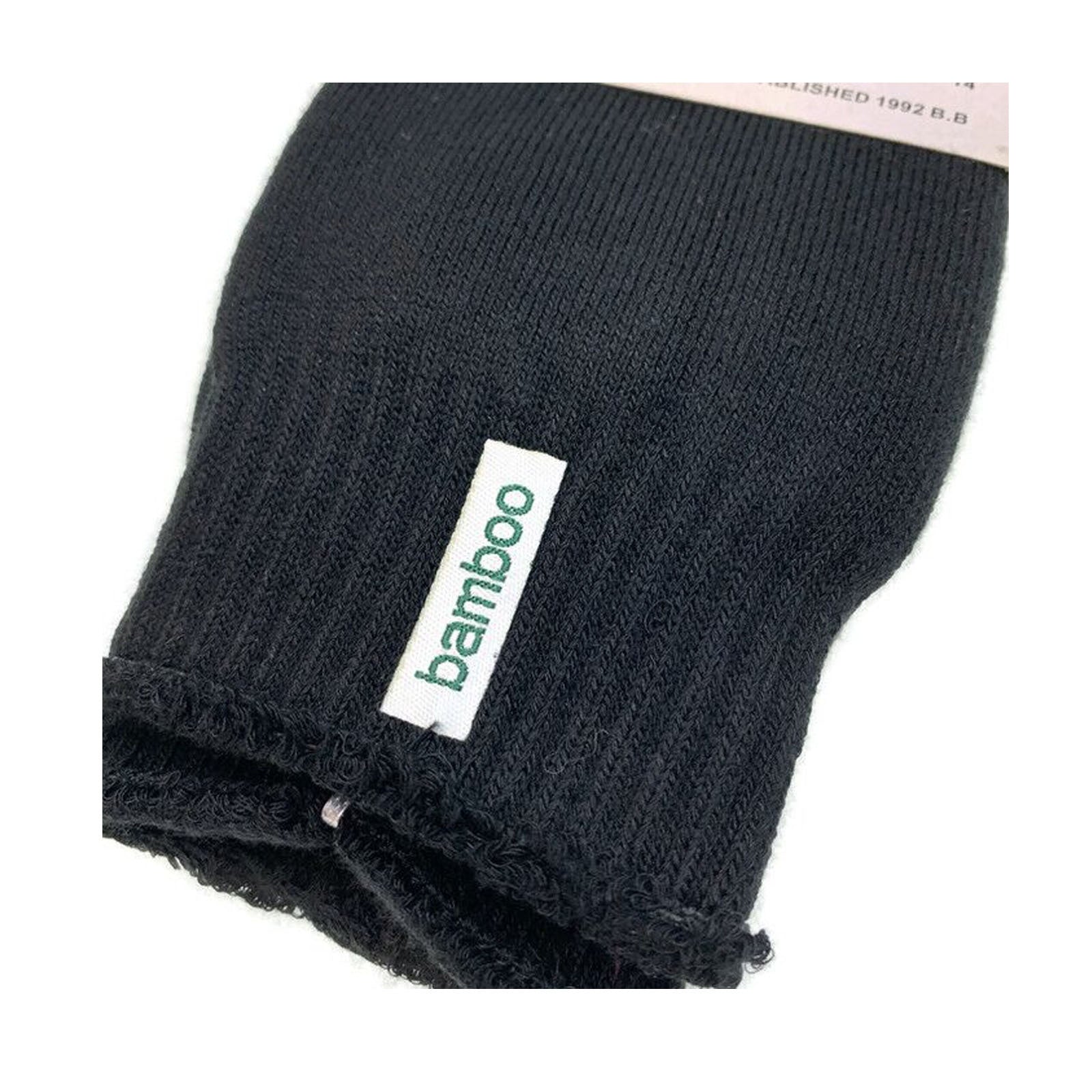 Men's Underwear & Socks: 3 Pairs PREMIUM BAMBOO SOCKS Mens Heavy Duty Thick Work Socks BULK Cushion - Black - 11-14