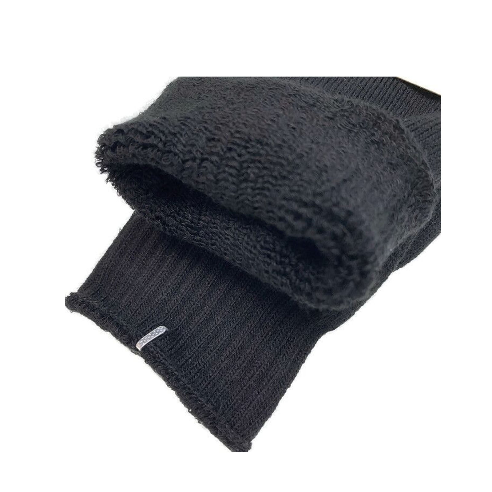 Men's Underwear & Socks: 3 Pairs PREMIUM BAMBOO SOCKS Mens Heavy Duty Thick Work Socks BULK Cushion - Black - 11-14