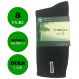 3 Pairs BAMBOO SOCKS Mens Heavy Duty Premium Thick Work Socks Cushion BULK - Assorted Colour Pack - 11-14