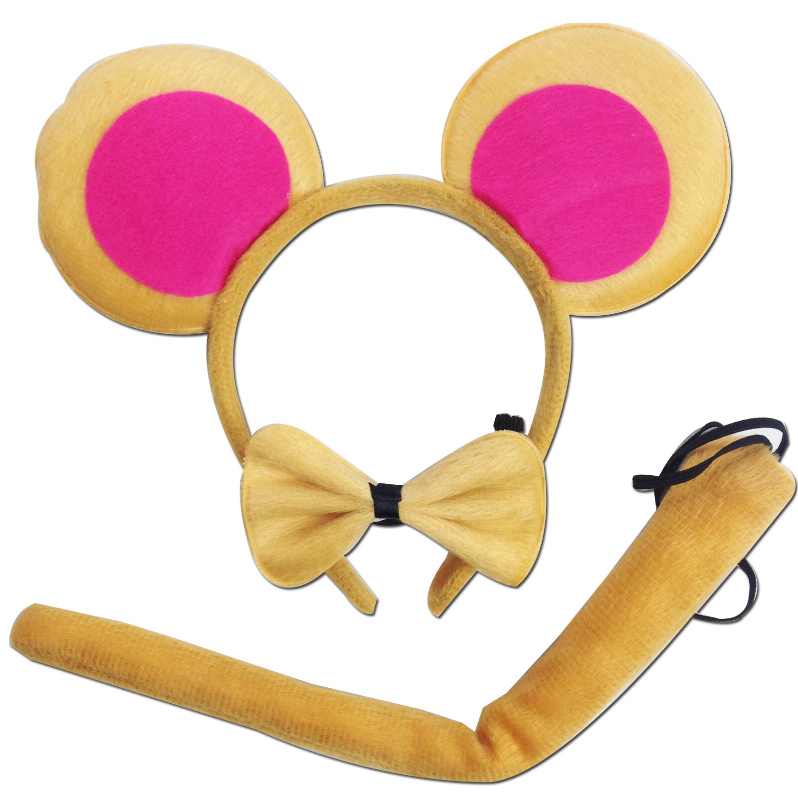 Costumes & Accessories: 3pcs Set Animal Costume Dress Up Party Bow Tie Tail Ears Book Week - Monkey Brown