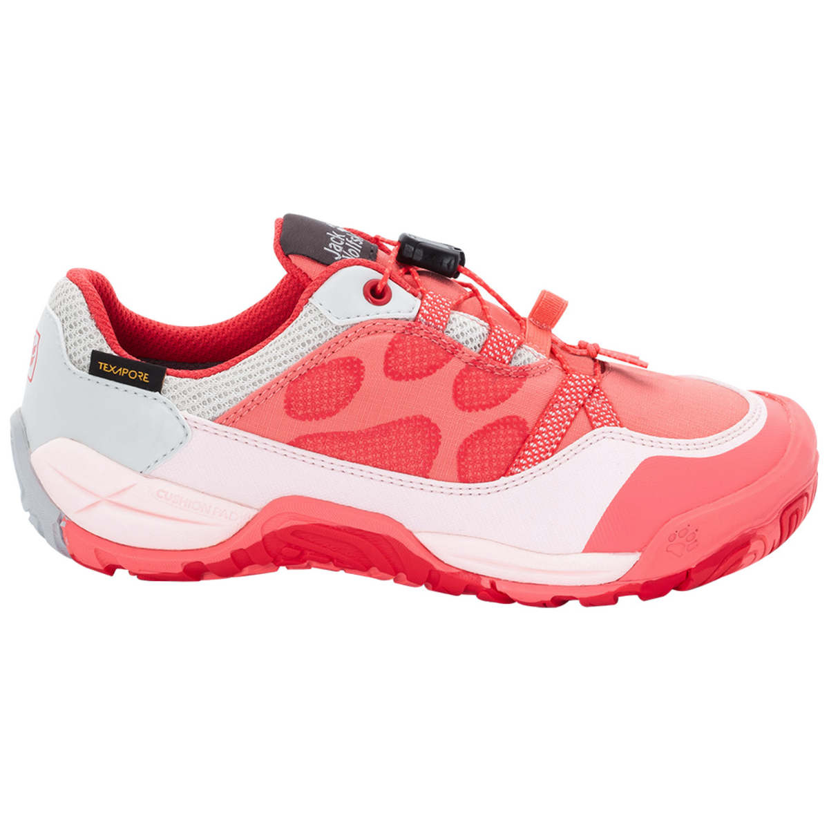 Jack Wolfskin Jungle Gym Texapore Low Kids Flamingo Sneakers Boys Girls Shoes - Flamingo